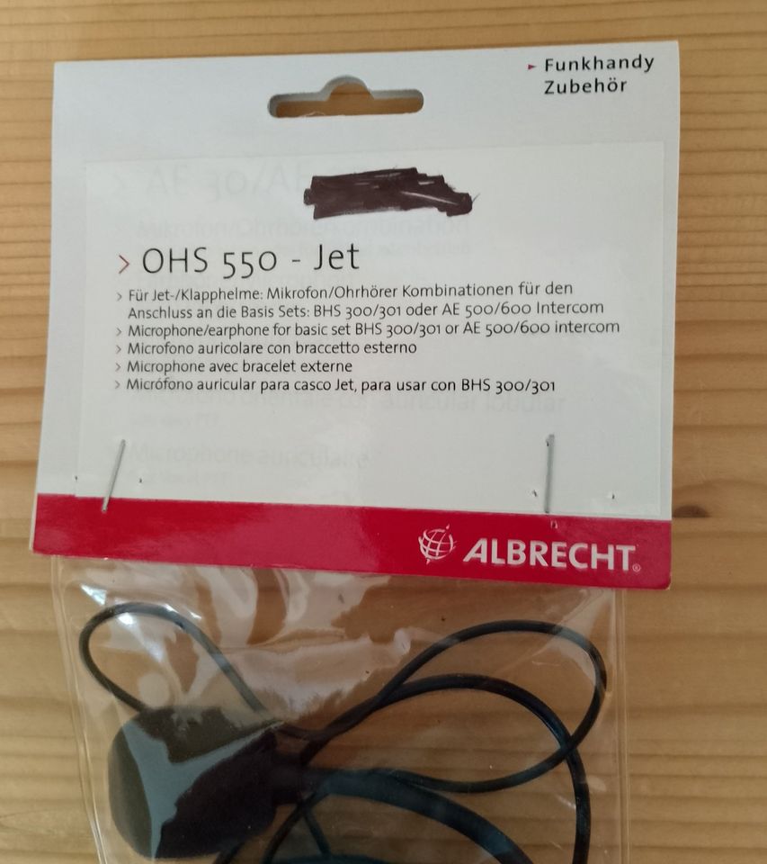 Albrecht Motorrad Headset BHS 300  CHS 300 Integral  OHS 550 Jet in Bonn