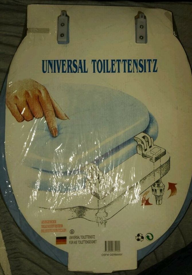 Toilettensitz gepolstert Neu Hellblau Elefant in Celle