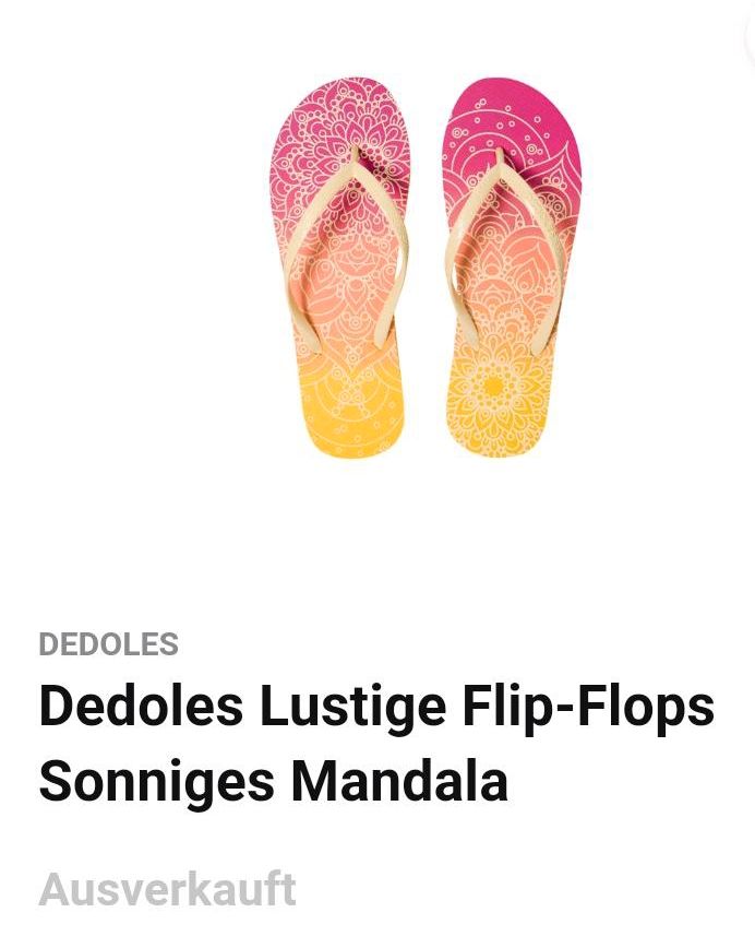 dedoles Flip Flops Sunny Mandala Gr. 37 in OVP in Oderwitz