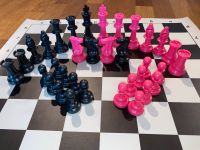 Schach - Schachset - Extra Gewichtung - Pink+Schwarz - Chess Nordrhein-Westfalen - Neuss Vorschau