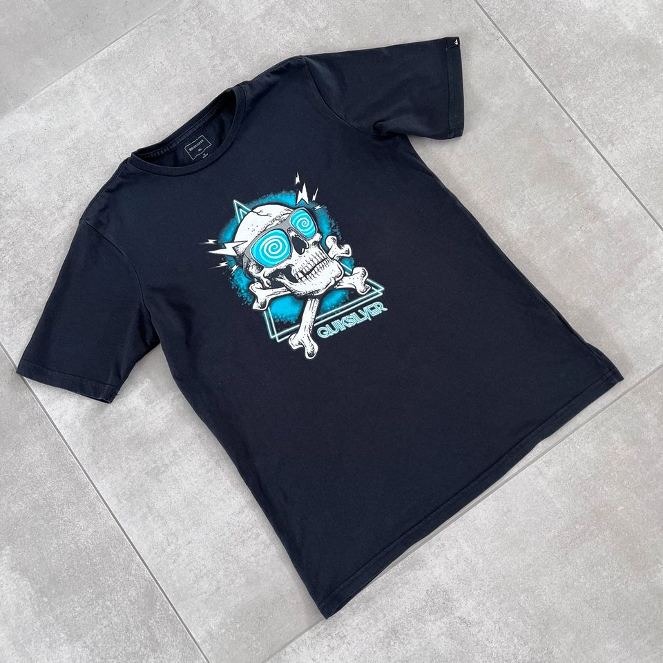 Quicksilver T-Shirt Gr. 164 (14) Jungen Shirt Skull schwarz in Leverkusen