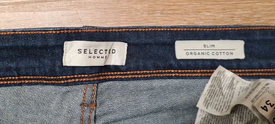 3X Selected Homme Slim Leon Herren Jeans Hose Größe. W30/L34 in Aßlar