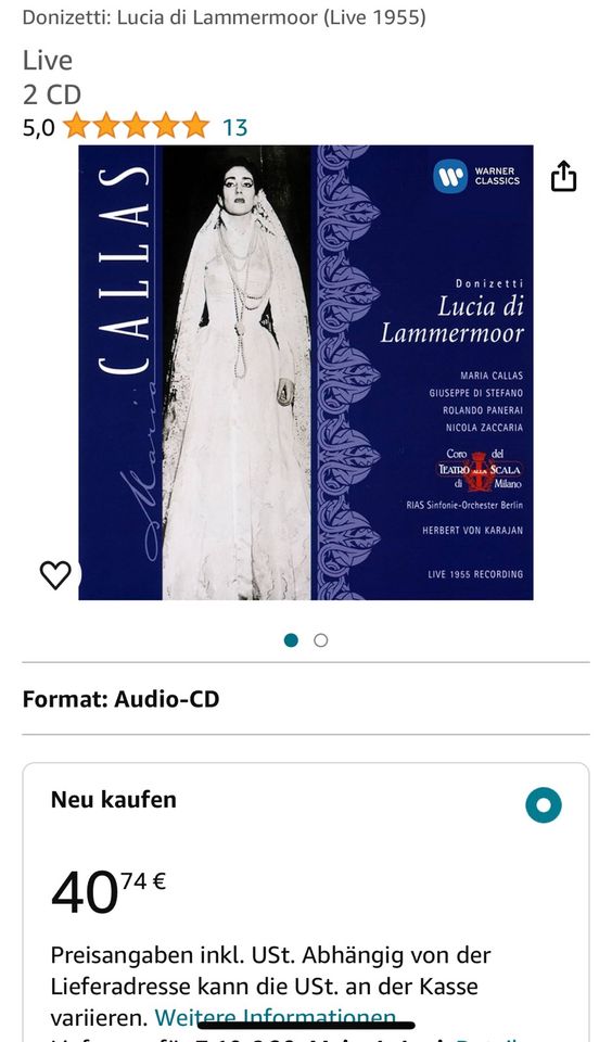 Donizetti: Lucia di Lammermoor - CALLAS - Oper in Kirchheimbolanden