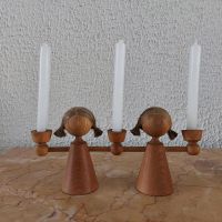 Vintage   Kerzenständer Engels mit Flachshaare VERO-FLADE Hessen - Nauheim Vorschau