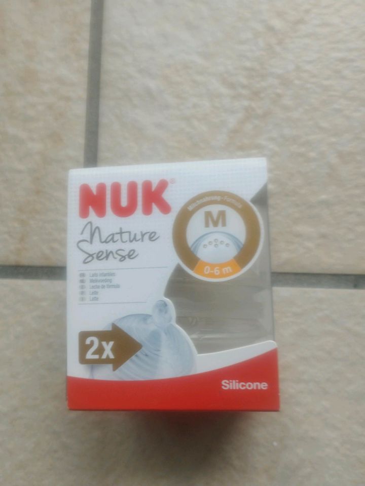 Neue NUK Nature Sense Flaschenaufsätze gr.M in Datteln