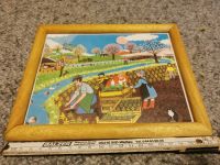 Retro Bild Holzrahmen Vintage Vegan ca. 22x18cm Nordrhein-Westfalen - Bad Laasphe Vorschau