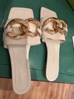 Carpe Diem Sylt Creme Gold Schnalle 42 Pantoletten Sandalen Hannover - Südstadt-Bult Vorschau