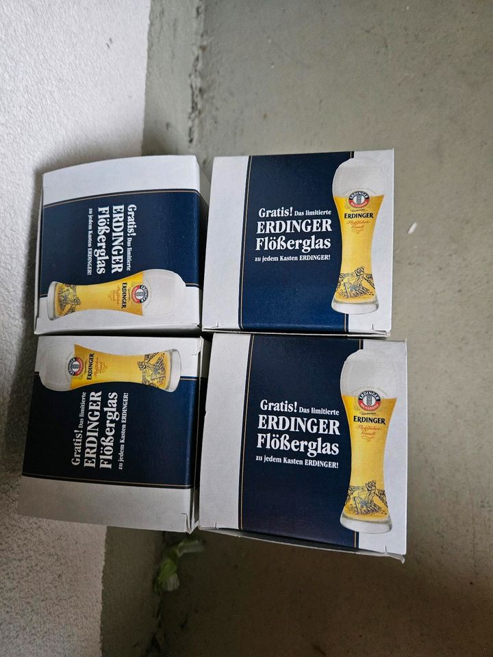 4 Erdinger Weißbier Gläser in Reinbek