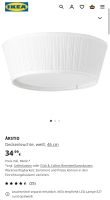 Ikea Deckenleuchte weiß Top Zustand NP34,95Euro Mit Leuchtmittel! Hannover - Vahrenwald-List Vorschau