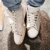 Adidas Stan Smith Sneaker | Weiß AllWhite | EU44 | Gebraucht/Used Hessen - Kelkheim Vorschau