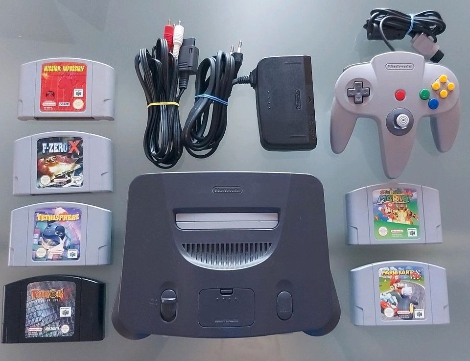 NINTENDO 64/ N64 mit Controller und 6 Spiele in Borgentreich