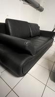 Echtleder Sofa schwarz VHB Baden-Württemberg - Mannheim Vorschau