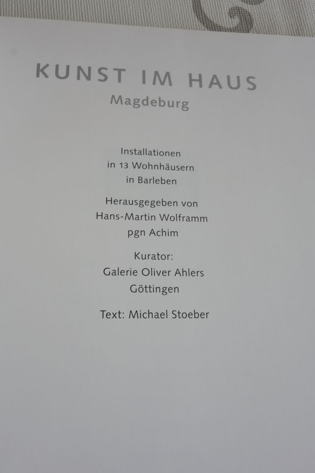 Kunst im Haus Magdeburg Buch v. Kerber Verlag 1996 wie neu in Erfurt