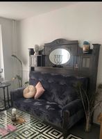 Couch Sofa Vintage art deco antik dunkel blau Holz Friedrichshain-Kreuzberg - Kreuzberg Vorschau