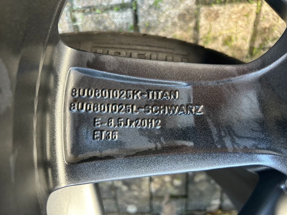 Original Audi Q3 Rotorfelgen 20 Zoll inkl. noch nutzbaren Reifen in Blieskastel