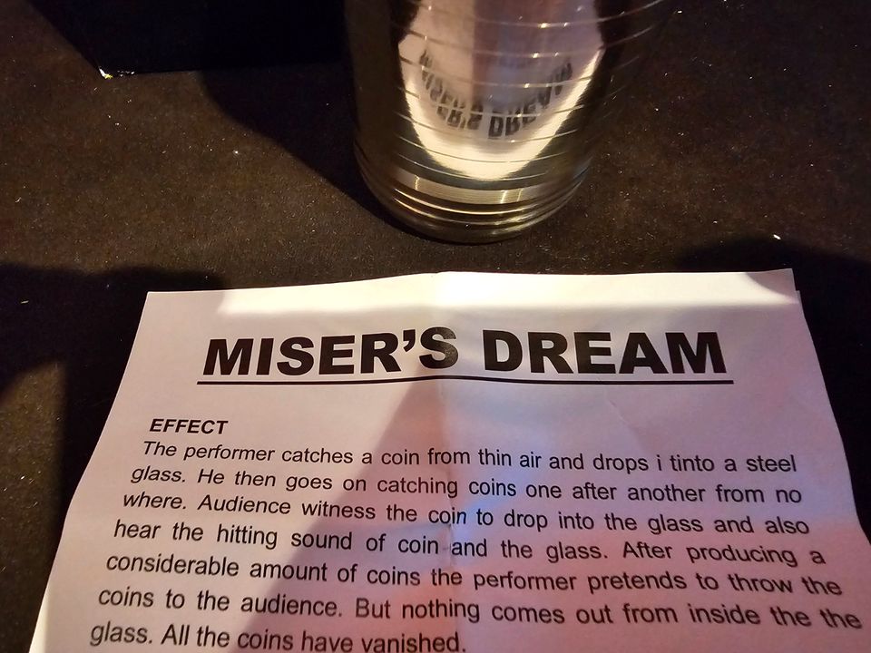 Miser´s Dream NEU, Zaubertrick für Münzen in Heilsbronn