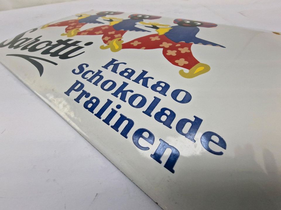 Emailleschild Sarotti Kakao Schokolade Pralinen in Heusweiler