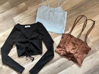 3 Tops gr XS Crop von Only  , H&M für Girls Brandenburg - Golßen Vorschau