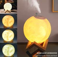 LED Luftbefeuchter Aroma Diffuser Ultraschall Mond Lampe 3D Hessen - Bebra Vorschau
