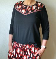 GARCIA Shirt L 40/42 schwarz rot Top Pullover Zara Guess Only neu Bayern - Fürth Vorschau