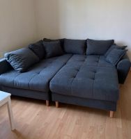 Couch in L-Form mit Hocker und Kissen (anthrazit) Eimsbüttel - Hamburg Schnelsen Vorschau
