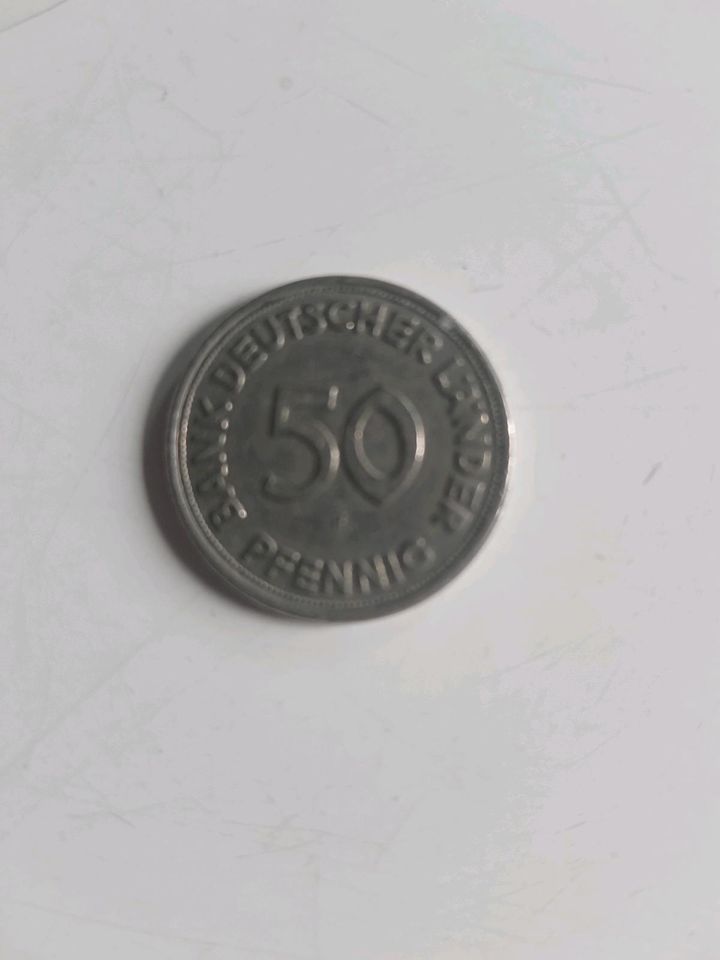 50 Pfennig 1949 F in Nettetal