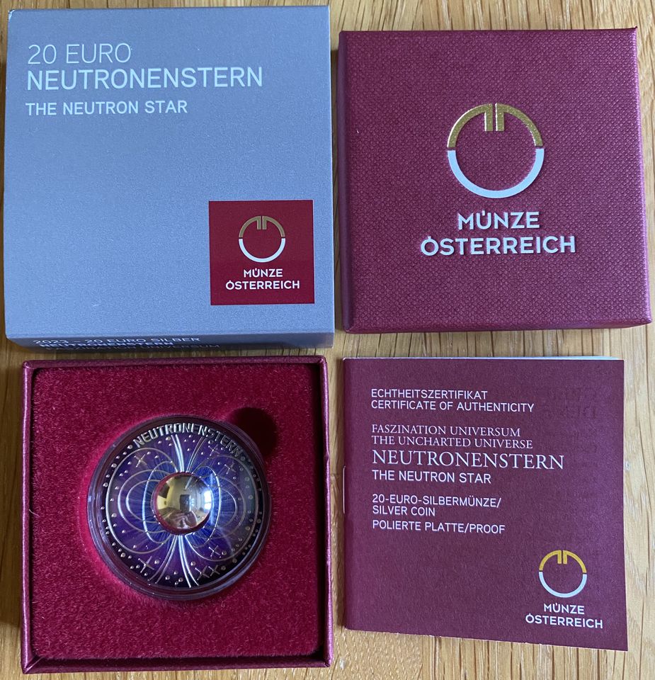20 Euro Silber Münze Neutronenstern Serie Faszination Universum in Erfurt