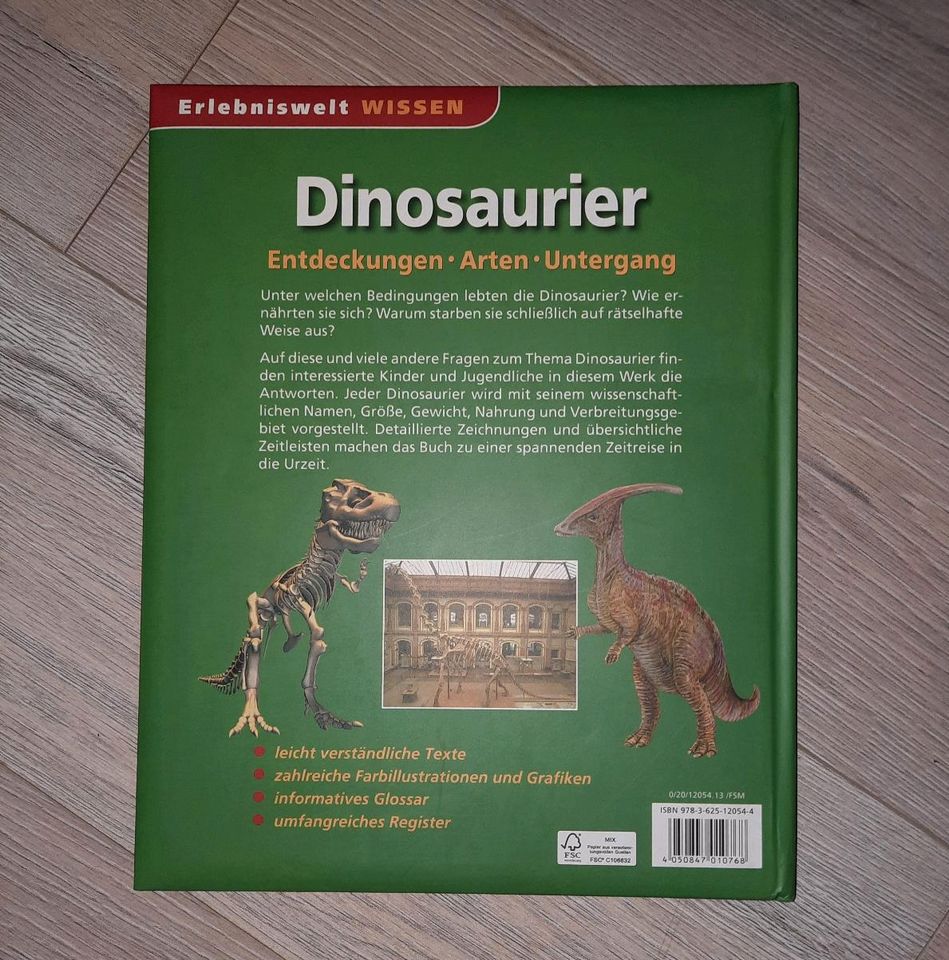 Dinosaurier Buch, Erlebniswelt Wissen, top Zustand in Schulzendorf bei Eichwalde