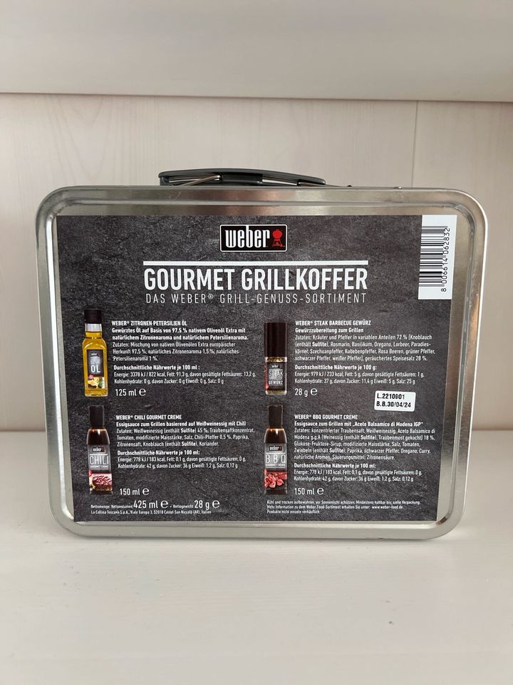 Weber Grill Gourmet Koffer Geschenk Box Öl/Gewürz/Sauce NEU OVP in Göttingen