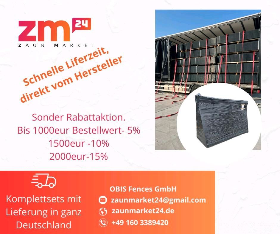 3d Stabmatten Gartenzaun neu Lieferung Draht fi4mm oder 5mm direkt vom Hersteller ab Lager Blitzversand in Frankfurt (Oder)