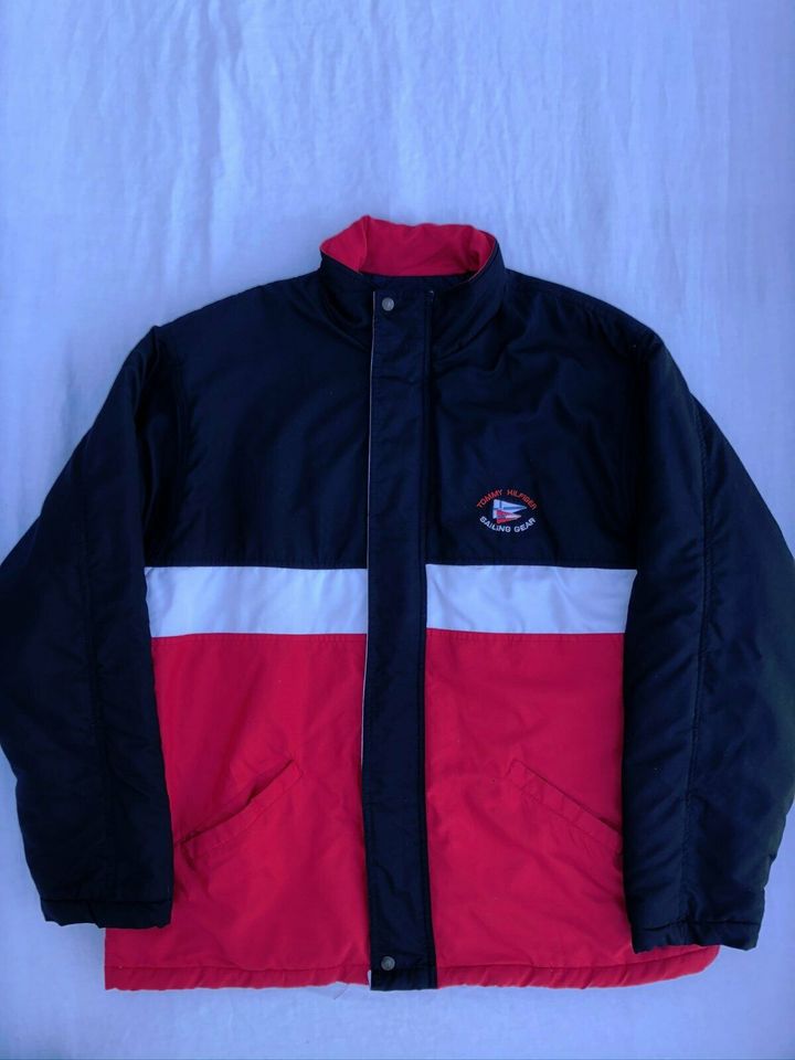 Vintage Tommy Hilfiger Sailing Gear Jacke - Winterjacke - Gr. XL in Neuenhaus