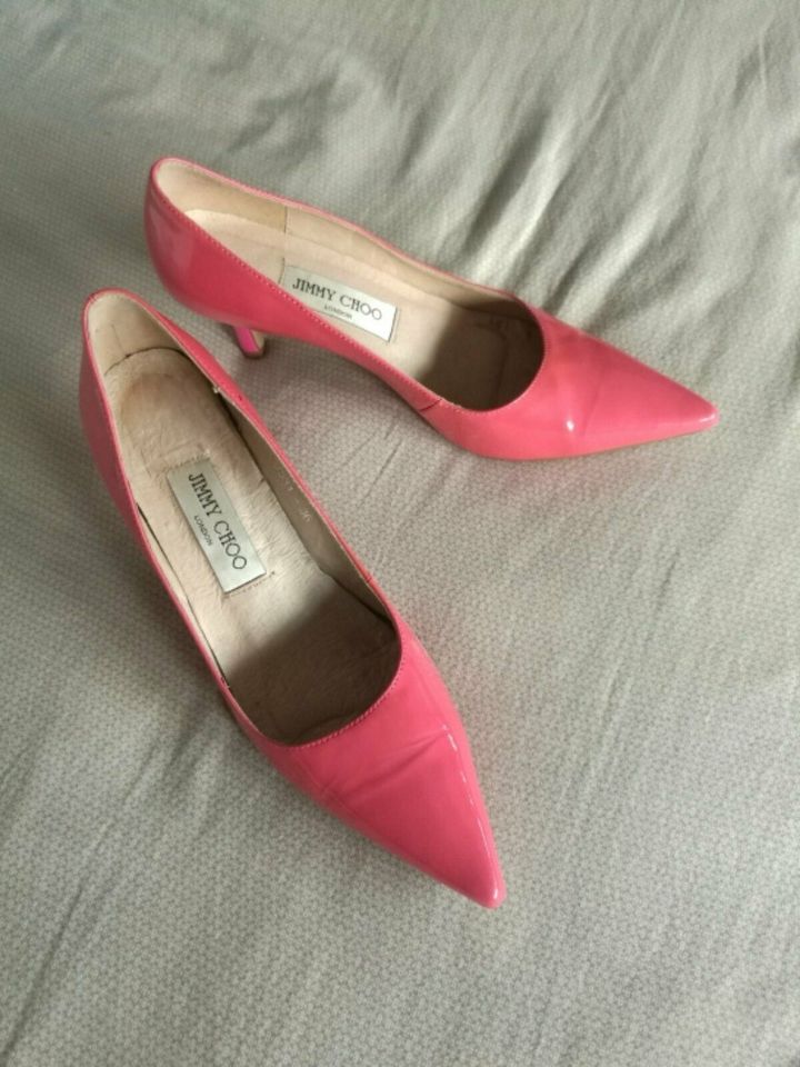 JIMMY CHOO rosa Pumps 4 cm hoch in Gernsheim 