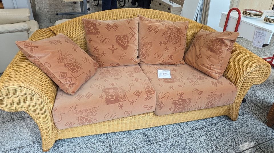Rattan Couch, 3-Sitzer in Eichstätt
