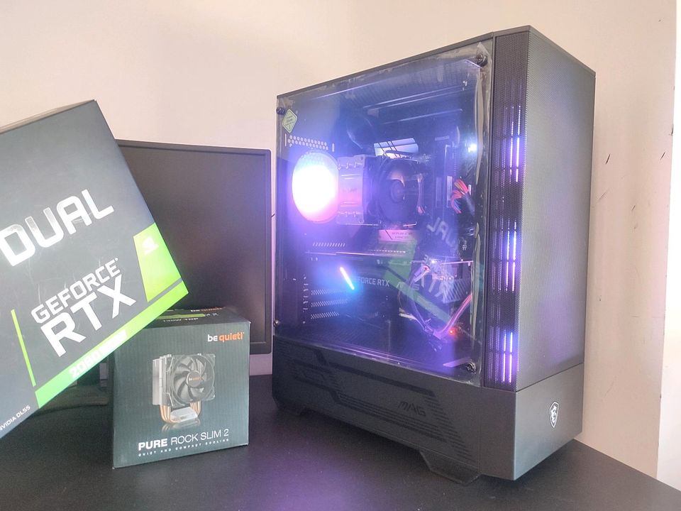 Gamer PC Intel Core i7 9700K 16GB RTX 2060 Super OC 8GB M2 512GB in Frankfurt am Main