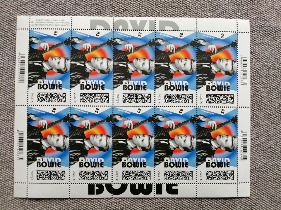 Sonder Block Briefmarken David Bowie in Kaltenkirchen