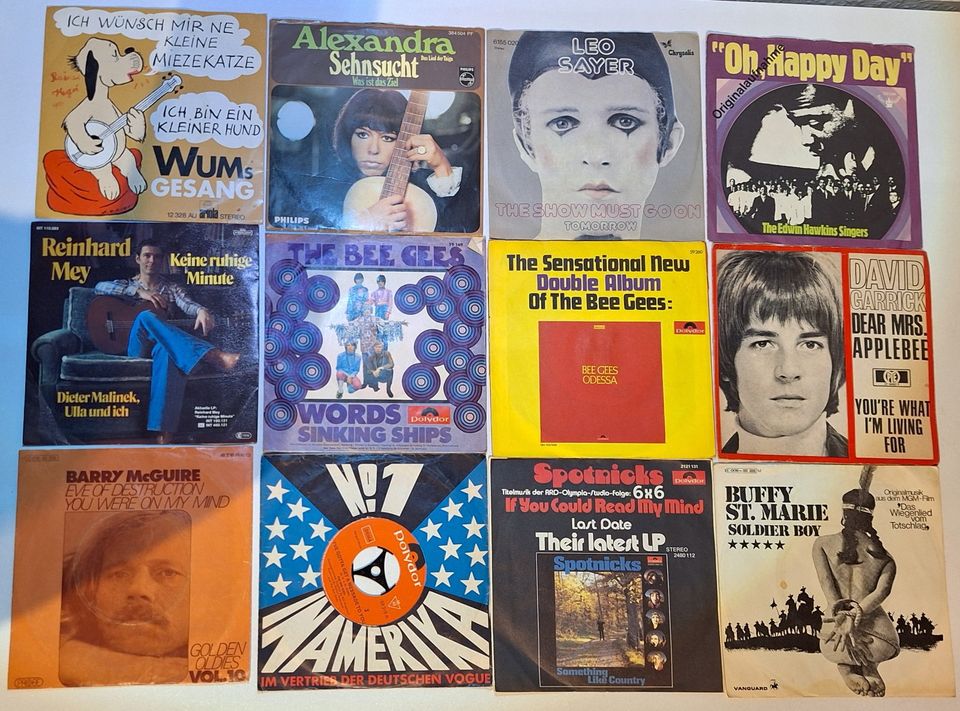 Platten / Single´s  Vinyl / Bee Gees / Spotnicks / Leo Sayer uvm in Bottrop