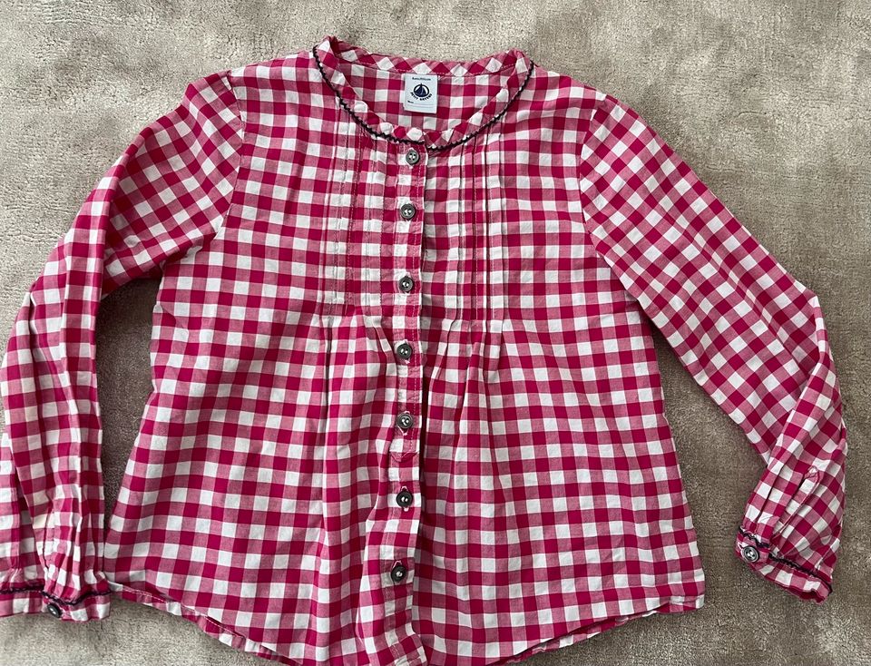 Petit Bateau Bluse Karo Pink 6ans 6 Jahre in Hannover