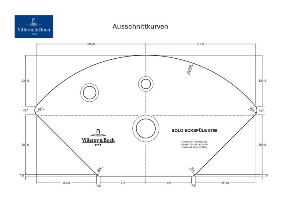 Spüle Villeroy & Boch Solo Eckspüle Einbauspüle 670800KG weiß NEU in Groß-Gerau