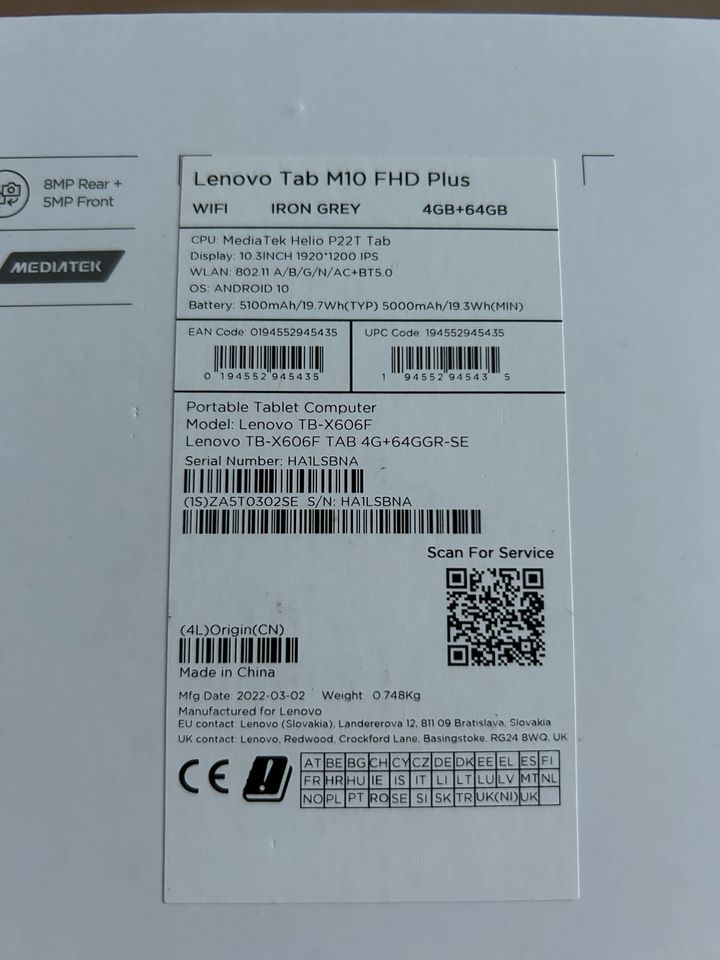 Tablet - Lenovo tabM10 FHD PLUS in Gemünden a. Main