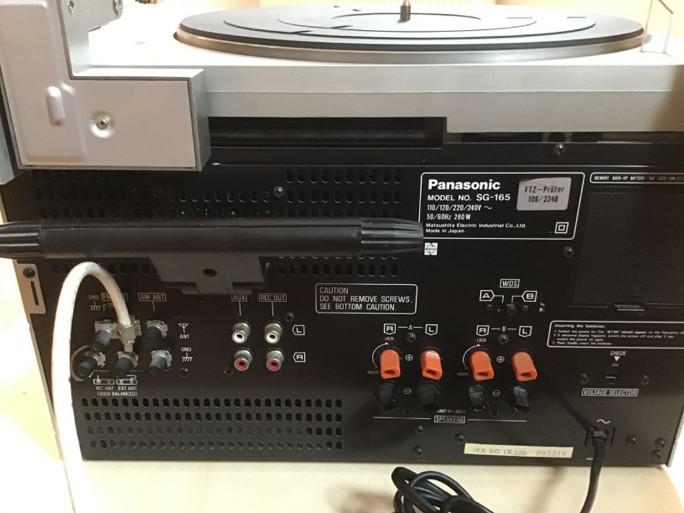 Panasonic SG-165 Kompakt Stereoanlage -Made in Japan- aus 1. Hand in Notzingen