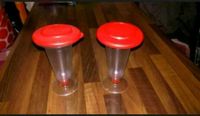 2 rote Eisbecher Eis Becher von Tupperware mit Deckel Dithmarschen - Heide Vorschau