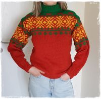 Vintage handgemachter Wollpullover 70-80er Jahre /  Island Nürnberg (Mittelfr) - Röthenbach b Schweinau Vorschau