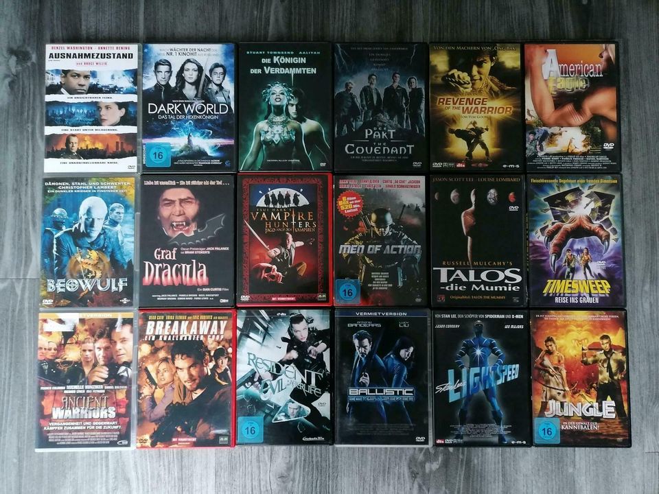Viele DVDs - Action, Komödie, Thriller, Kung Fu, Karate in Naumburg 