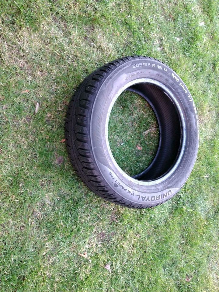 1 Winterreifen "Uniroyal MS plus 77" (205/55 R16 91H) M+S in Dahlewitz