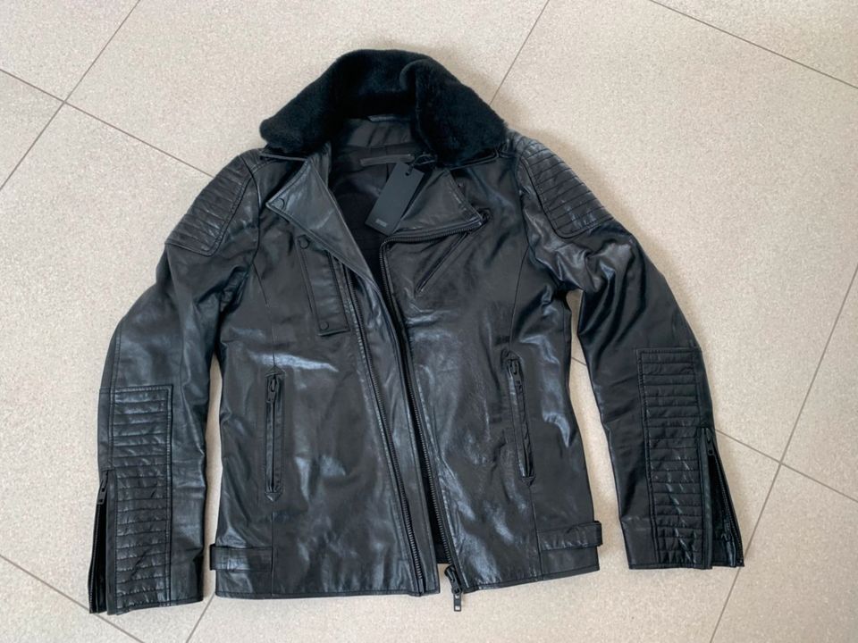 DRYKORN Herren Lederjacke Gr.L/52 abnehmb.Kragen Premium Leder in Wellendingen