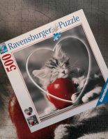 Ravensburger Puzzle No. 152254 Katze / Herz 500 Teile Baden-Württemberg - Riedlingen Vorschau