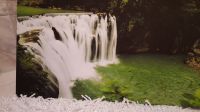 FENG SHUI WATERFALL100x60cm Leinwand-BILD ASIEN 3D Niedersachsen - Tostedt Vorschau