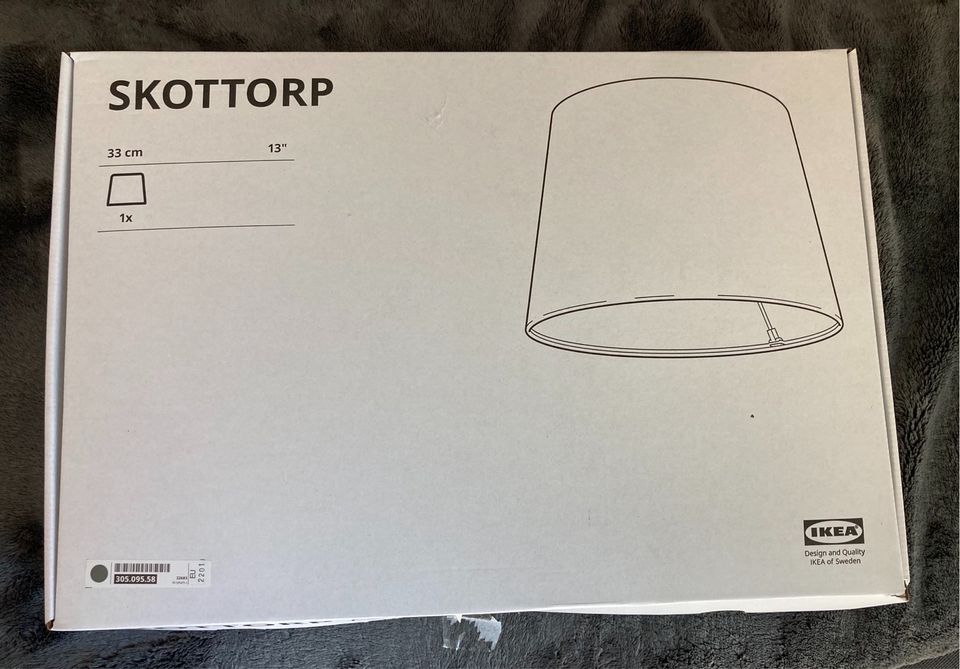 Ikea Lampe „Skottorp“ weiß - 33cm in Selmsdorf
