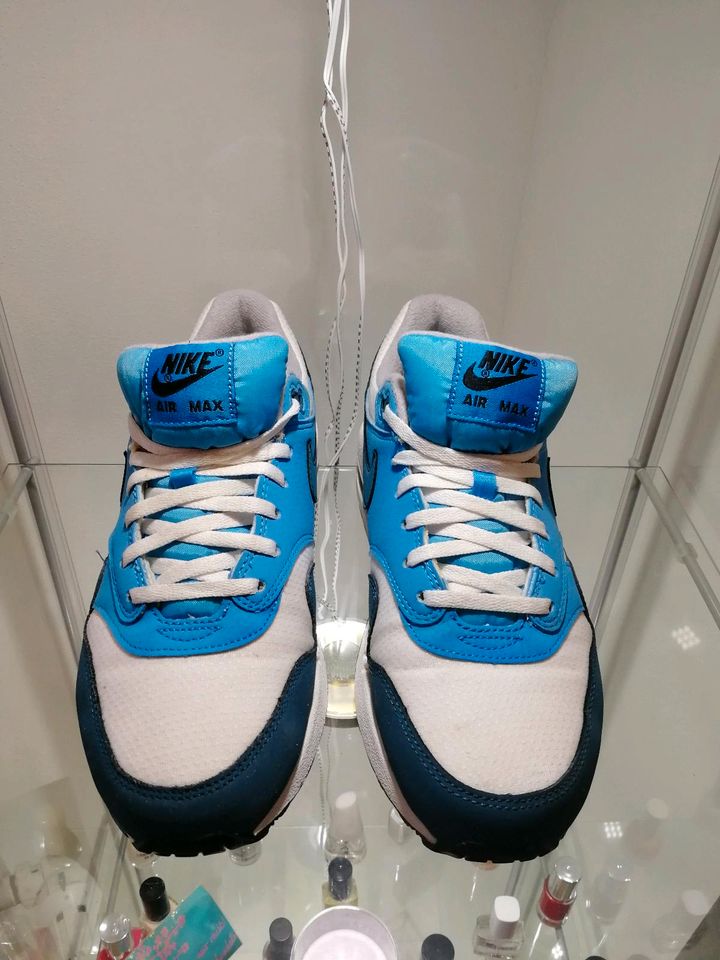 Nike Air Max 1 Essential Weiß Blau in Dresden