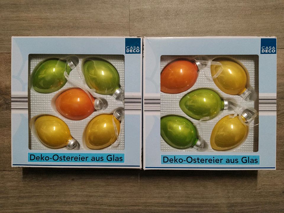 Osterdeko Deko-Ostereier aus Glas in Bad Brückenau